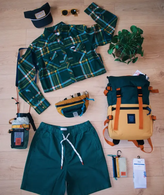 Tenue Topo Designs et Katin